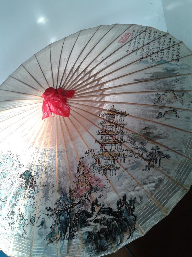 仿古圖案傘